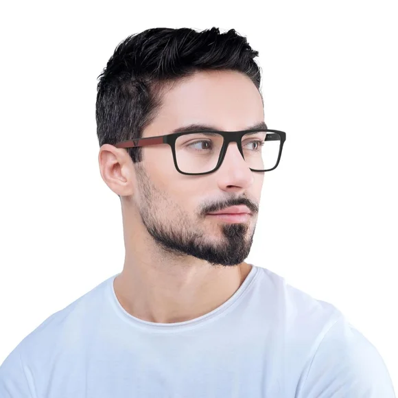 NWT Emporio Armani Men's EA4115 411 Black/maroon Frames/sunglasses - Picture 4 of 16